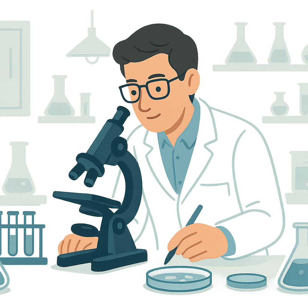 Scientist working